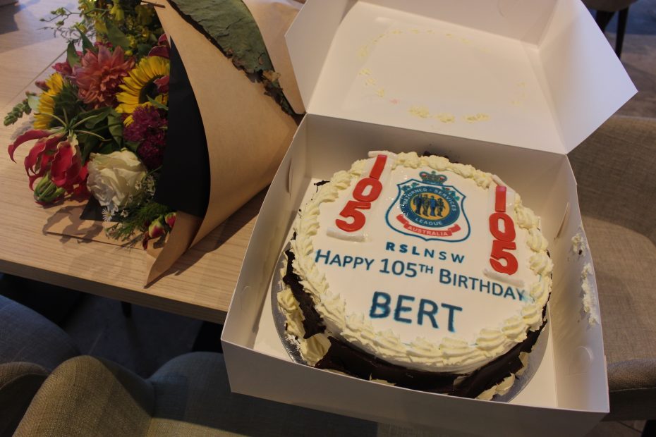 Bert's 105th birthday party